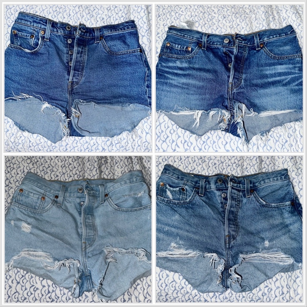 Levi’s 501 Jean shorts (4 pairs)